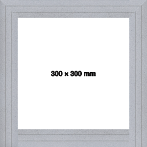 Modern Step White 300x300 mm Picture Frame 